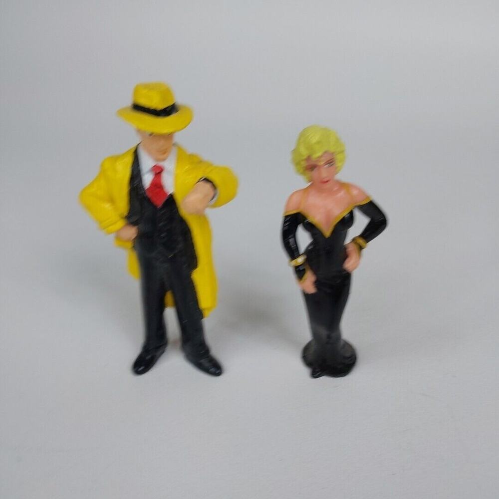 Vintage LOT OF 2 DICK TRACY PVC FIGURES Disney Applause 3.25" Madonna